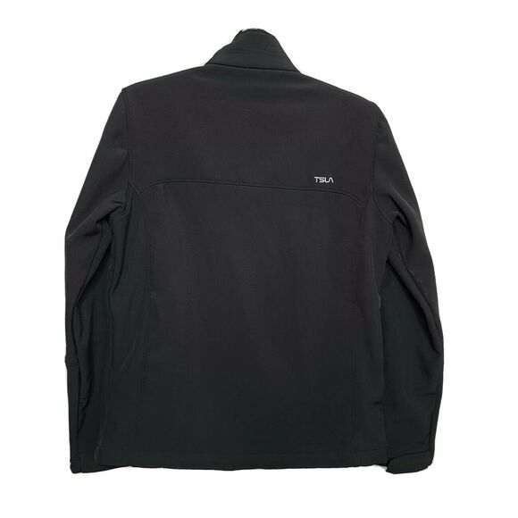 Mens TSLA Softshell Jacket SZ Small Black - Picture 2 of 6